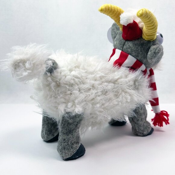 Season's Screaming’s Goat Plush With Sound and Motion Christmas Fainting Goat - Picture 7 of 17